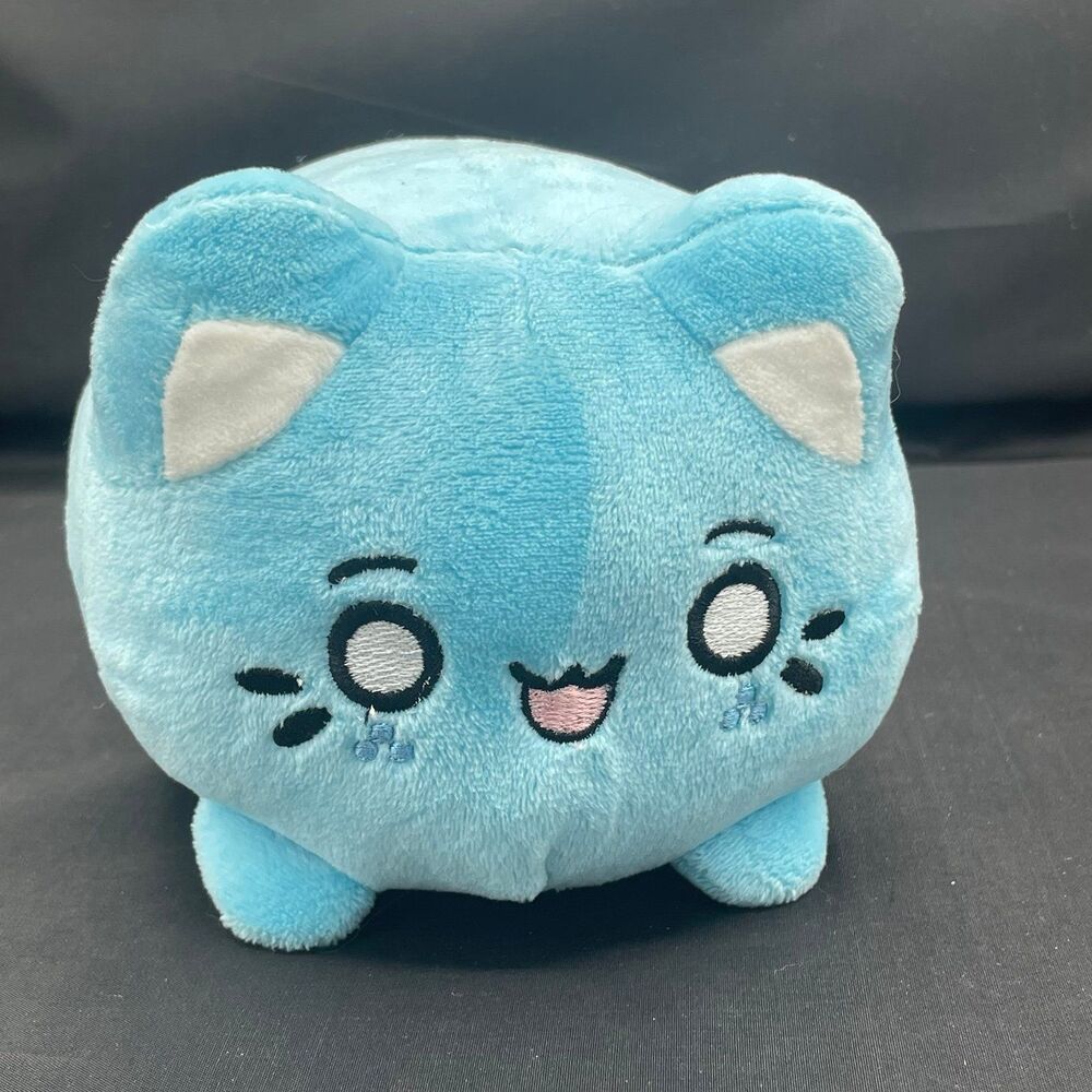 Aurora Tasty Peach Marble Soda Meowchi Cat 7" Plush EUC